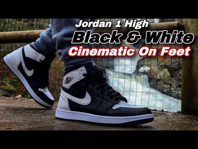 Jordan 1 High Black & White 2.0 🐼 On Feet (EARLY LOOK) - YouTube