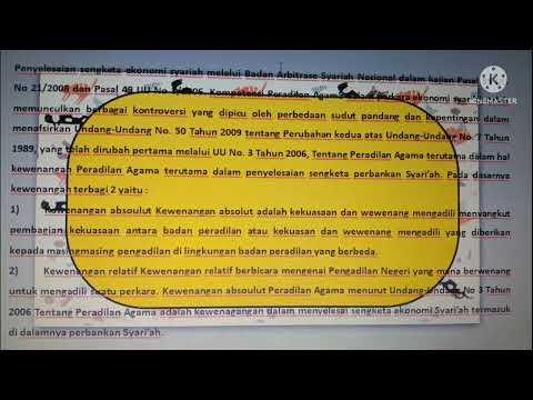 TOPIK 1 : Studi Kasus Penyelesaian Sengketa Melalui Arbitrase Syariah di Indonesia