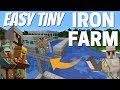 Minecraft Iron Farm: Survival Friendly TINY Iron Golem Farm with 5+ stacks p/hr (Avomance 2020)