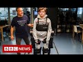 Dad builds robotic exoskeleton to help son walk  bbc news