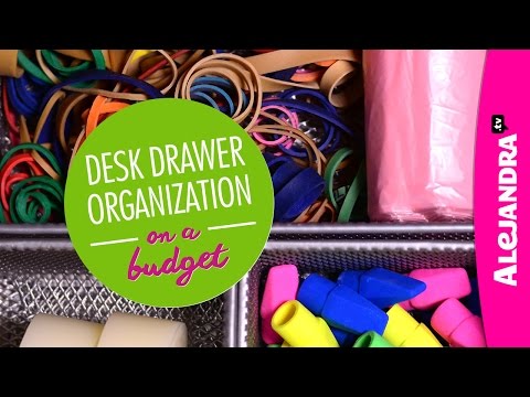 VIDEO]: Desk Drawer Organization on a Budget (Part 3 of 4 Dollar Store  Organizing)