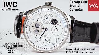 IWC SCHAFFHAUSEN Portugieser Eternal Calendar presented at Watches and Wonders 2024.