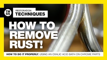 How to remove rust from chrome BMX parts the proper way. Don’t use steel wool!