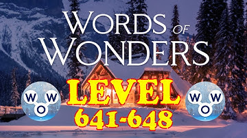 Words of Wonders levels 641-648