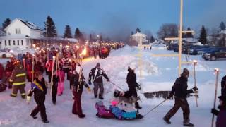 Cochrane Ontario Winter Carnival Torchlight Parade - Feb 16th 2017 - Part 2
