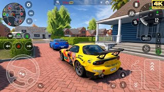 Mazda RX7 & Nissan GTR R34 - Car Parking Driving School | 4K Ultra Graphics Gameplay screenshot 2