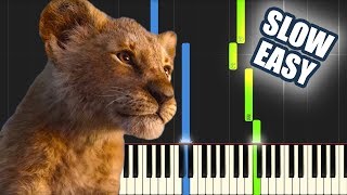 Circle Of Life - The Lion King 2019 | SLOW EASY PIANO TUTORIAL + SHEET MUSIC by Betacustic chords