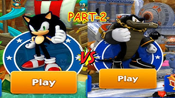 SONIC DASH - SHADOW SONIC vs SHADOW VECTOR (Part-2) FUNNY GAMEPLAY