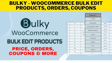 Bulky - WooCommerce Bulk Edit Products, Orders, Coupons | The codestar