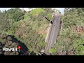 Jumping dirtbike down hawaii drain 145 ft jump