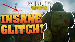 CALL OF DUTY WW2 - INSANE POINTE DU HOC GLITCH SPOT! ON TOP OF THE MAP TUTORIAL! (COD WW2 GLITCHES)