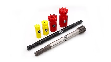 PANDA thread drilling tools, thread button drill bit, thread drill rod, shank adapter