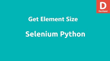 Selenium Python Get Element Size