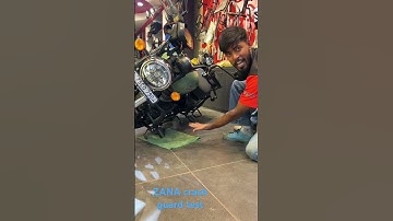 Meteor 350 Crash Guard Test #meteor350  #Zanamotorcycles #royalenfieldmeteor350 #crashguard