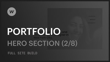 Creating a custom portfolio — Designing the homepage hero section (Part 2 of 8)