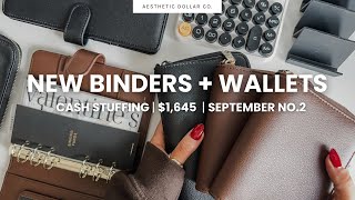 Cash Envelope Stuffing 🍂💵☕️ $1,645 | September No.2