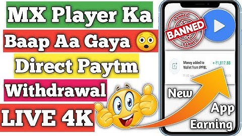 MX Player Ka Baap Aa Gaya || New Earning App Today || Minimum Redeem 1Rs