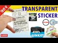 Transparent Inkjet Sticker Clear Self Adhesive Label For Epson, Canon, HP | Buy @ www.abhishekid.com
