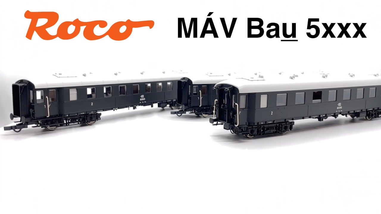 Modellbemutató: Roco MÁV Ep.III. Bau személykocsi készlet