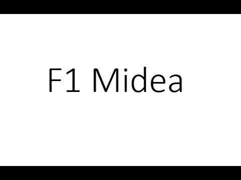 F1 error Midea air source heat pumps