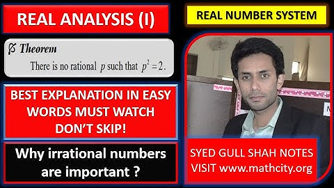 there is no rational whose square is 2 detail real analysis complete easy explanation#sqrt2proof