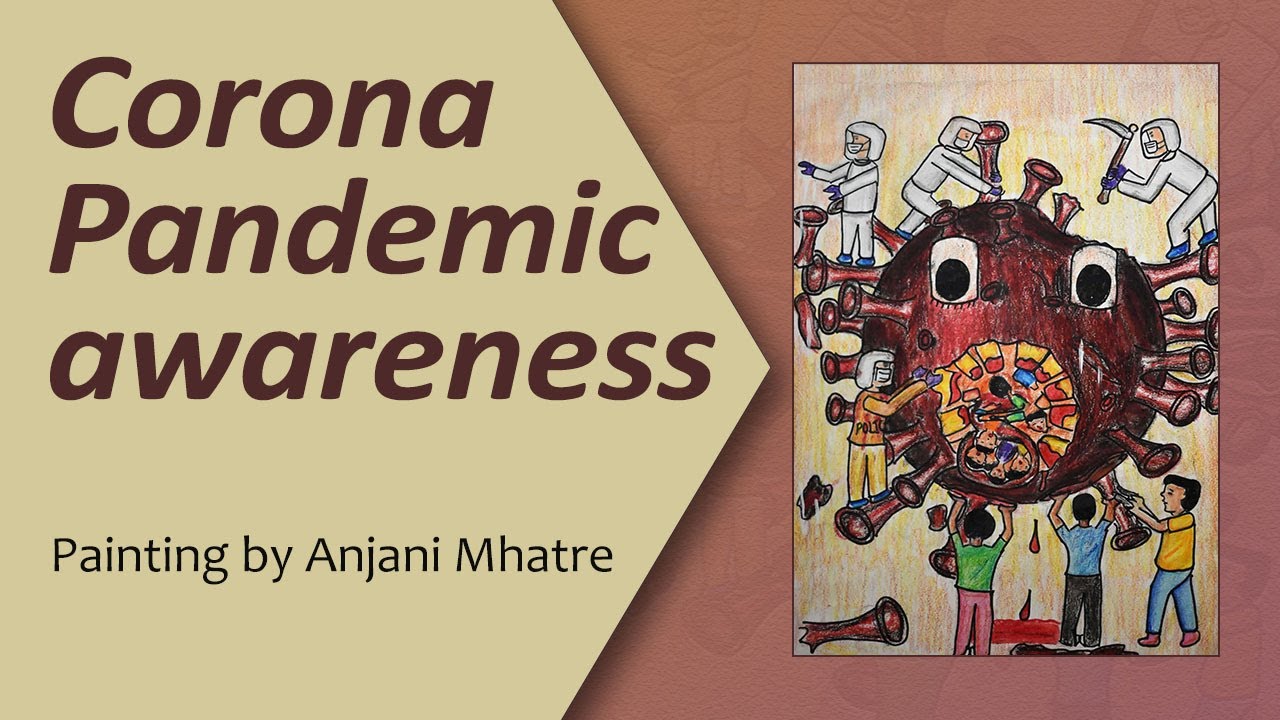 Corona Pandemic awareness painting