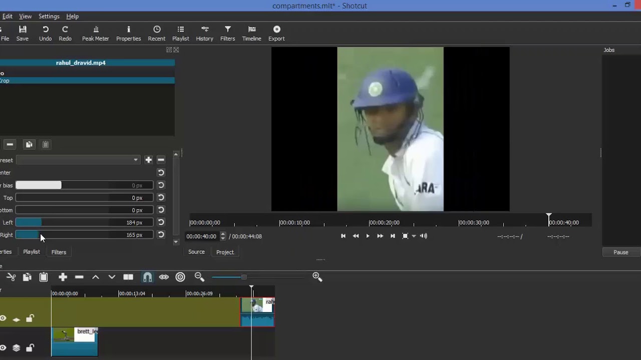 how to crop a video in video editor