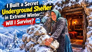 I Built a Secret Underground Shelter in Extreme Winter… Will I Survive? 🥶❄️