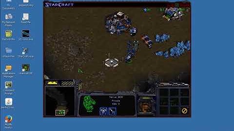 StarCraft I running on ReactOS