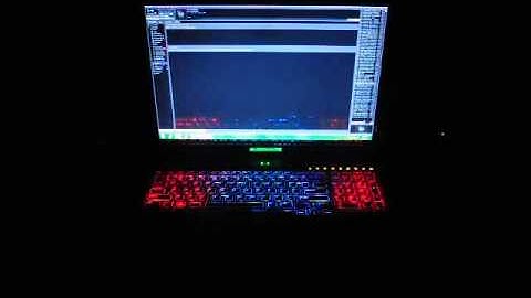 Alienware M17x Light Show with winamp plugin