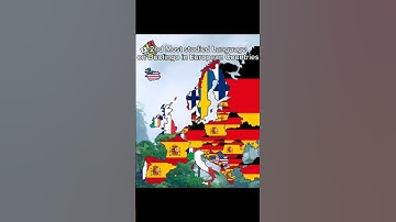 2nd Most Studied Language on Duolingo in European countries #geography #map #mapper #mapping #europe