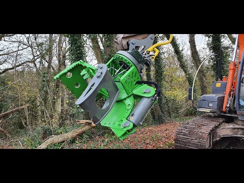 RSL UK 16 inch Mark II Tree Shear for Excavators 14t to 25t cutting Ash ...