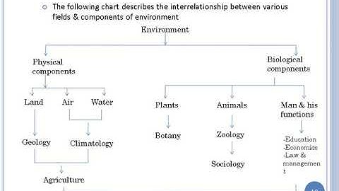 Multidisciplinary nature of Environmental studies