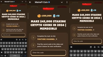 MAKE $45,000 STAKING CRYPTO COINS IN 2024 | MEMEGIRLS | Memefi code