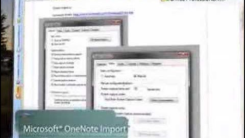 Microsoft Office OneNote 2007 Tip - Importing and Exporting