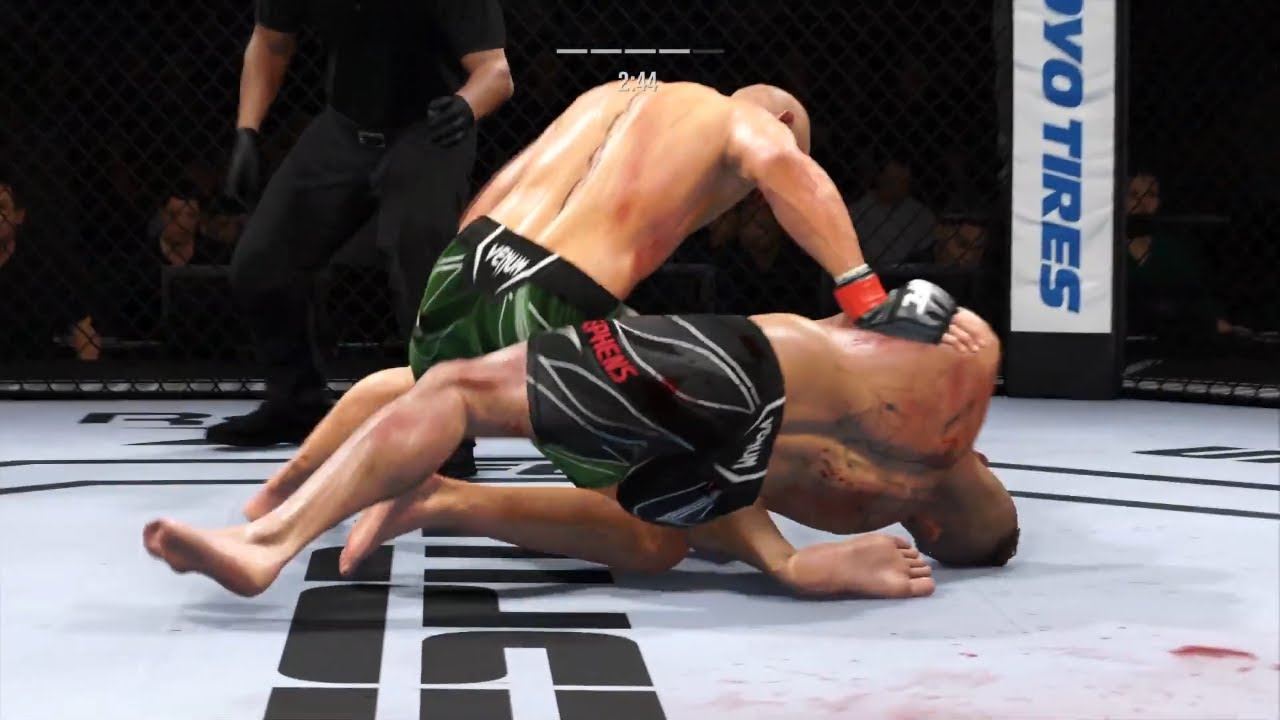 Conor McGregor vs. Jeremy Stephens Nasty Knockout - UFC 4