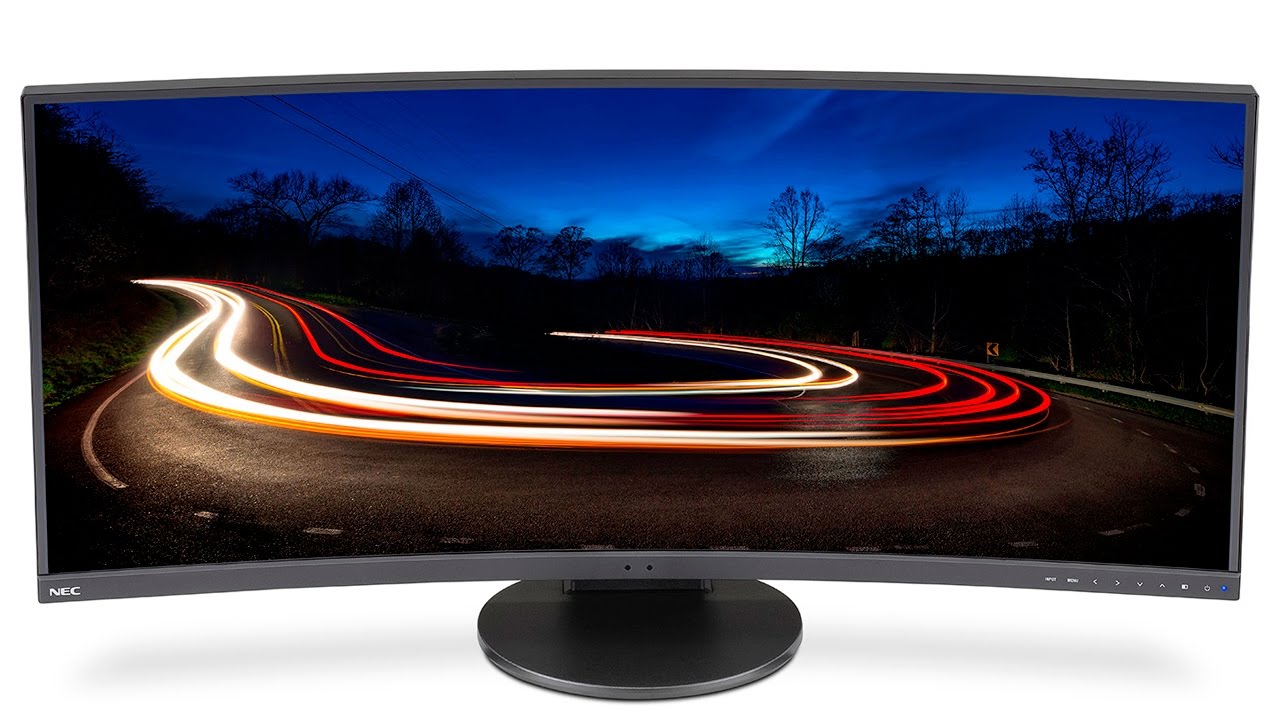 NEC MultiSync EX341R – Curved Desktop Display - YouTube