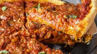 Oven baked vs Smoked Chicago style deep dish pizza 