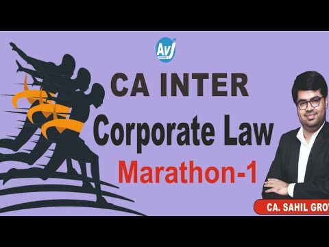 | CA Inter | Corporate Law|Marathon Revision Part 1