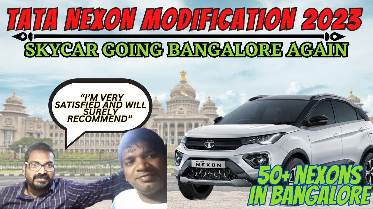 Ever Seen a Tata Nexon Modified to a Skycar? Bangalore Update! Tata Nexon 2023 Modification Skycar