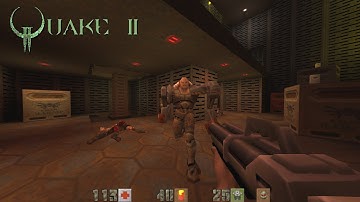 Quake 2 (Yamagi Source port) p.5 | Unit 2 - Station: Ammo depot | 4K/60