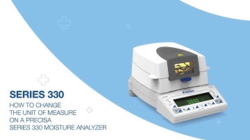 How To Change The Unit Of Measure On The Precisa Series 330 XM Moisture Analyzers