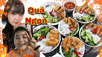 Huỳnh Như Vlogs làm 6 tô Bún chả giò ăn cùng cả nhà mùa dịch ăn như vậy mà cảm thấy rất ngon