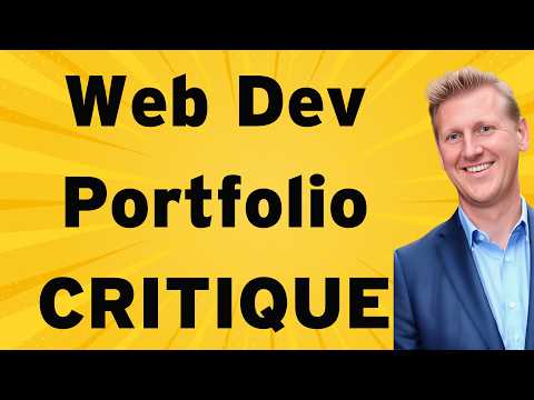 Senior Developer provides CRITIQUE of Juniors Portfolio