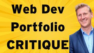 Senior Developer provides CRITIQUE of Juniors Portfolio