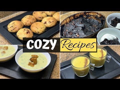 warm-recipes-for-cozy-winter-!!!-cookie-|-garlic-soup-|-hot-pudding-|-carrot-latte