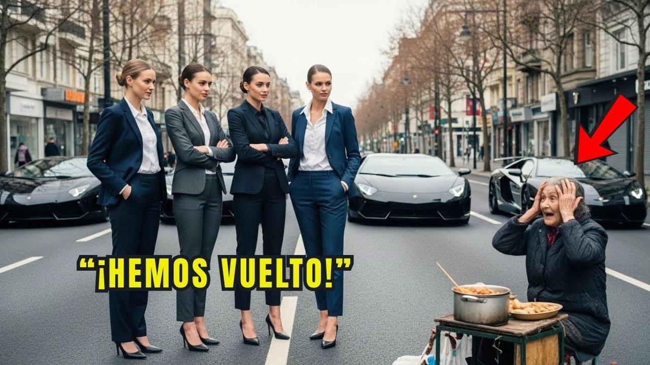 Anciana Pobre Alimentó A Cuatro Niñas Huérfanas, Años Después 4 Autos De Lujo Pararon Ante Su Cas