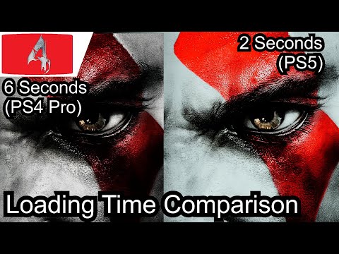 God Of War 3 PS4 Pro Vs PS5 Backward Compatibility Load Time Comparisons