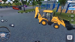 JCB Backhoe Loader Driving - Bus Simulator Indonesia - Android Gameplay amezing drive