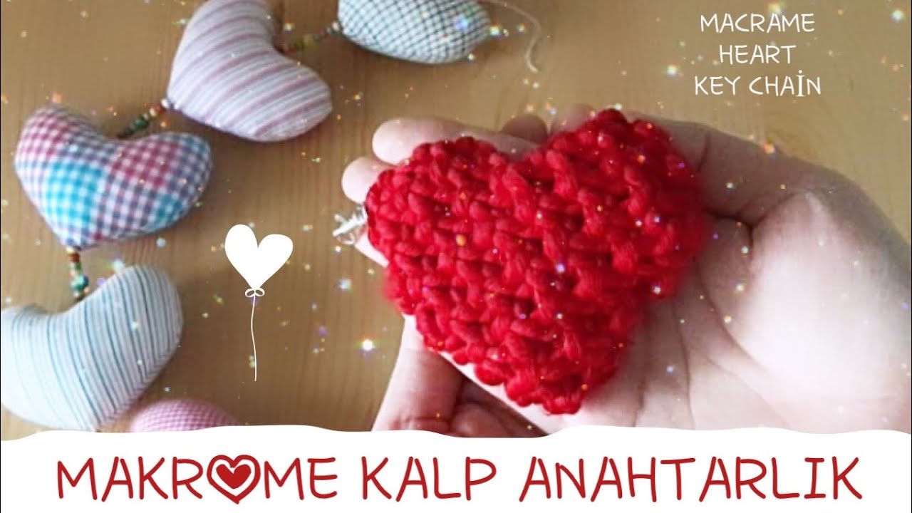 MAKROME KALP ANAHTARLIK | DIY | MACRAME HEART KEY CHAİN ❤️